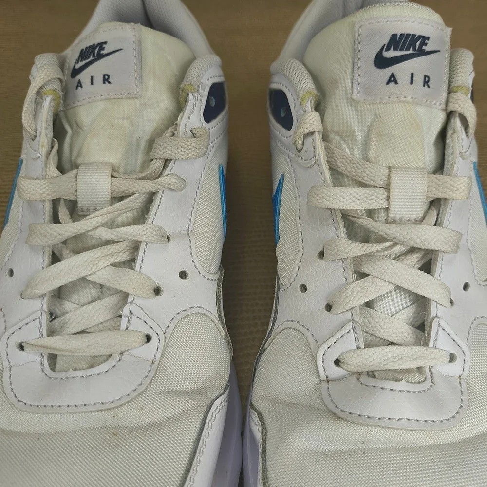 Nike Air Max SC Mens 10.5 White Blue Running‎ Shoes CW4555-113 Sneakers